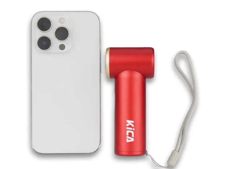 KiCA Jet Fan Mini-Handventilator Rot