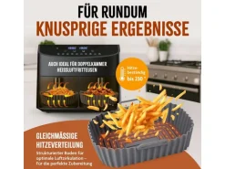 KitchBo Silikonform 20 x 15 x 6.3 cm, Schwarz / Grau