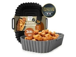 KitchBo Silikonform 20 x 15 x 6.3 cm, Schwarz / Grau
