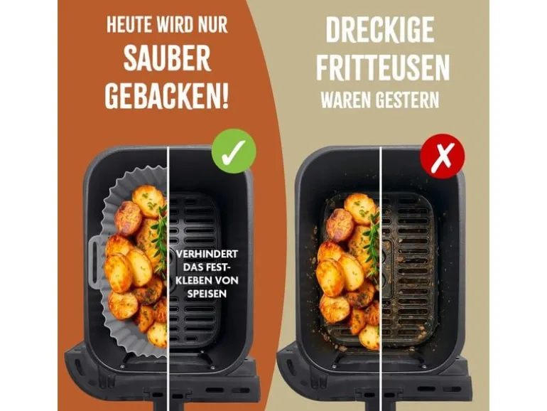 KitchBo Silikonform, 20 x 20 x 6.3 cm, Schwarz / Grau