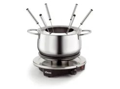 Koenig Fleischfondue-Set Bourguignonne/ Chinoise 8 Teile, Silber