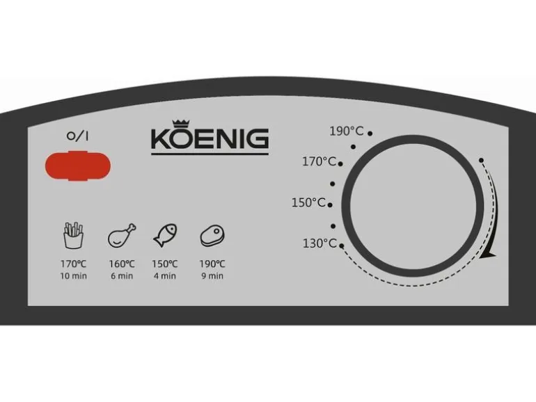 Koenig Fritteuse Inox, 3.4 l