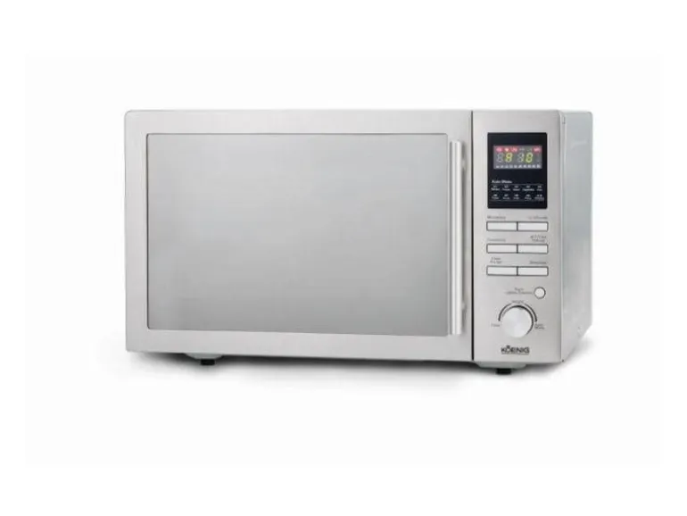 Koenig Mikrowelle mit Grill 3-in-1 Silber
