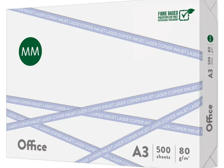 360 Kopierpapier Office A3, Weiss, 80 g/m², 500 Blatt