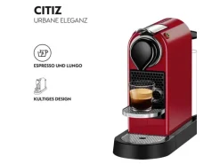 Krups Kaffeemaschine Nespresso CitiZ XN7415 Rot