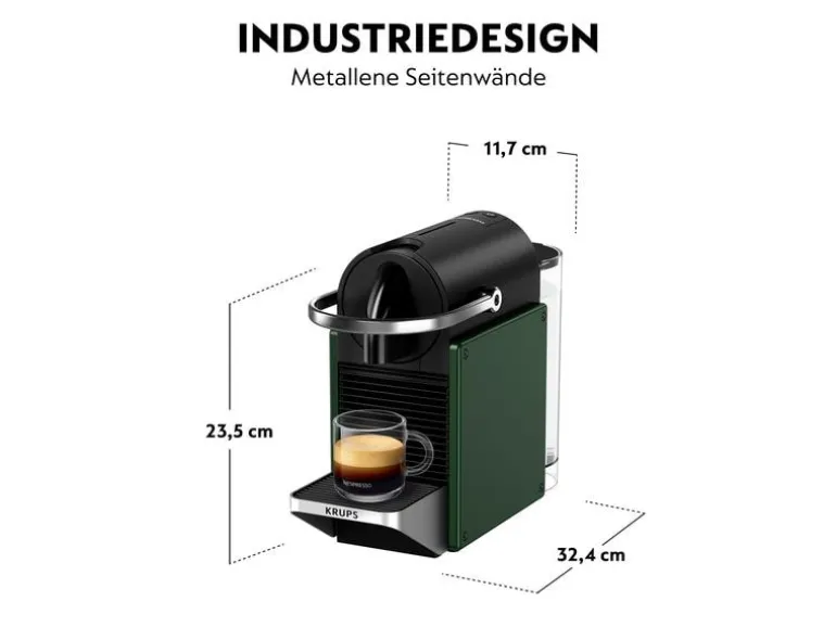 Krups Kaffeemaschine Nespresso Pixie XN3063CH Dunkelgrün