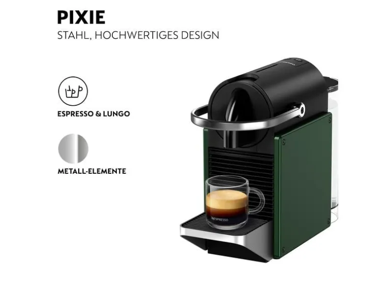 Krups Kaffeemaschine Nespresso Pixie XN3063CH Dunkelgrün