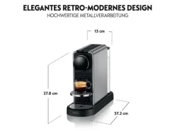 Krups Kaffeemaschine Nespresso CitiZ Platinum Schwarz/Titanium
