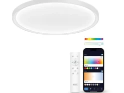 KSiX Deckenleuchte Halo 2 Smartled RGBIC + CCT 3200 lm Weiss