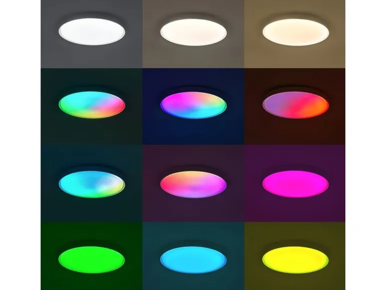 KSiX Deckenleuchte Halo 2 Smartled RGBIC + CCT 3200 lm Weiss