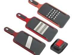 Kuhn Rikon EASY Reibe Hobel-Set Rot, 3 teilig