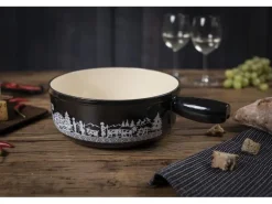 Kuhn Rikon Fondue-Caquelon Induktion Alpweide Schwarz