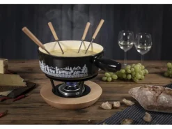 Kuhn Rikon Fondue-Caquelon Induktion Alpweide Schwarz
