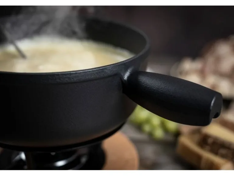 Kuhn Rikon Fondue-Caquelon Induktion Schwarz matt
