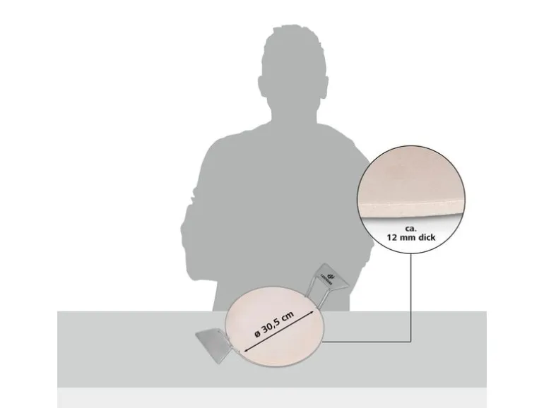 Landmann Pizzastein-Set 3-tlg. Rund