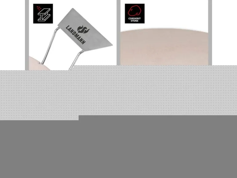 Landmann Pizzastein-Set 3-tlg. Rund