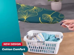 Leifheit Bügelbrettbezug Cotton Comfort S/M Dunkelgrün