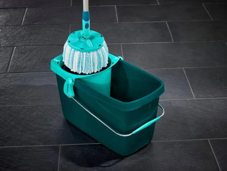 Leifheit Ersatzkopf Mop Clean Twist Disc Mop Weiss/Türkis