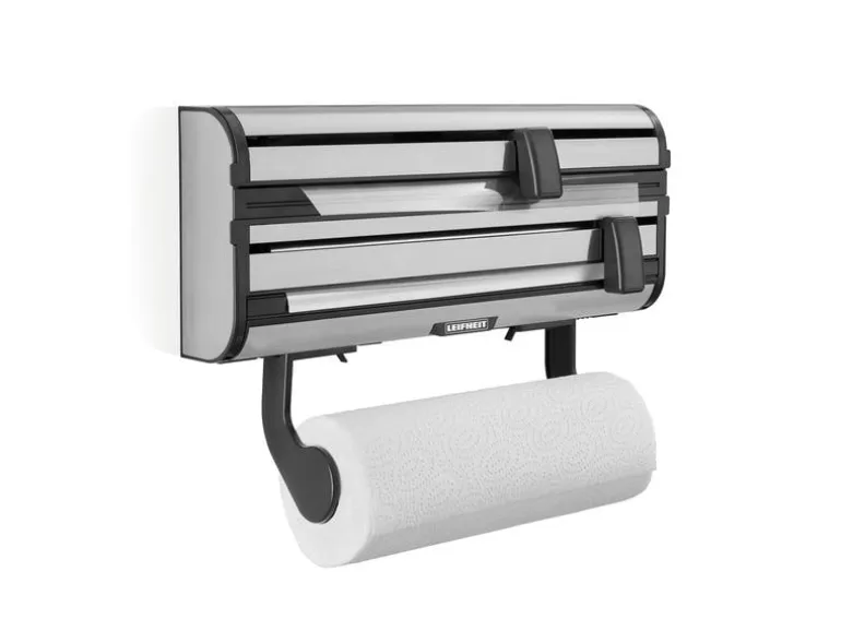 Leifheit Wandrollenhalter Parat Royal Silber, 40.7 x 18 x 11.4 cm