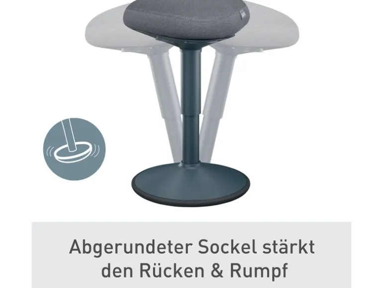 Leitz Ergo Active Sitzhocker Dunkelgrau
