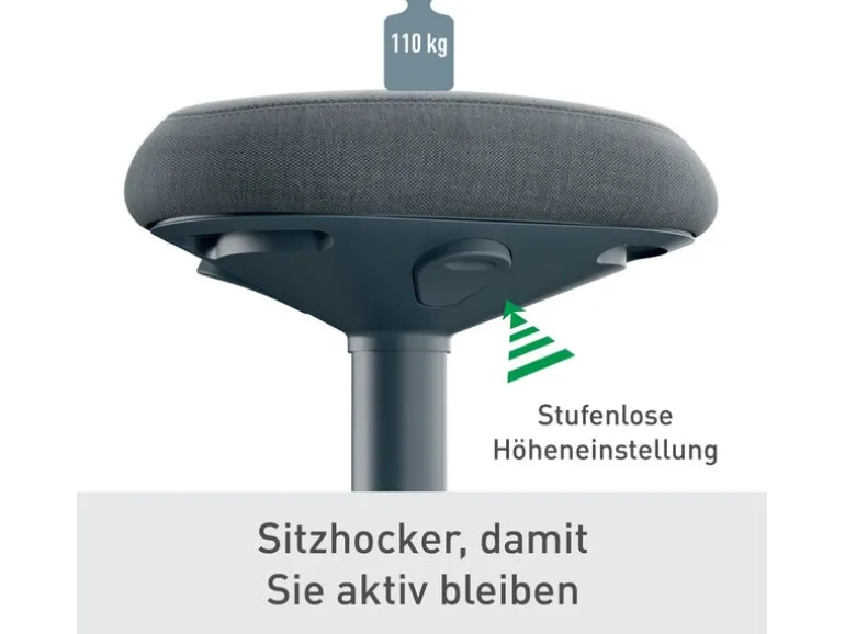 Leitz Ergo Active Sitzhocker Dunkelgrau