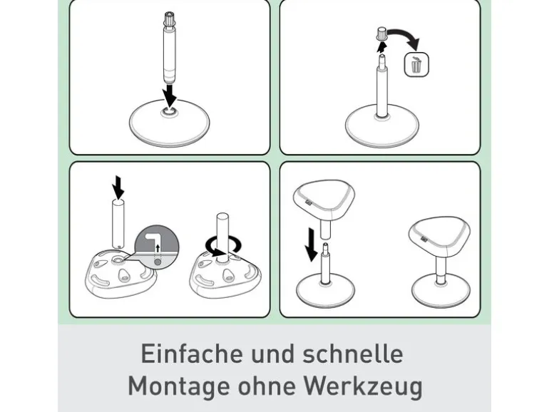 Leitz Ergo Active Sitzhocker Dunkelgrau