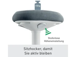 Leitz Ergo Active Sitzhocker Hellgrau