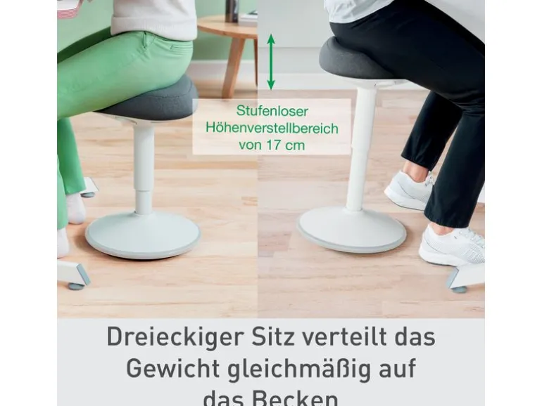 Leitz Ergo Active Sitzhocker Hellgrau
