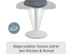 Leitz Ergo Active Sitzhocker Hellgrau