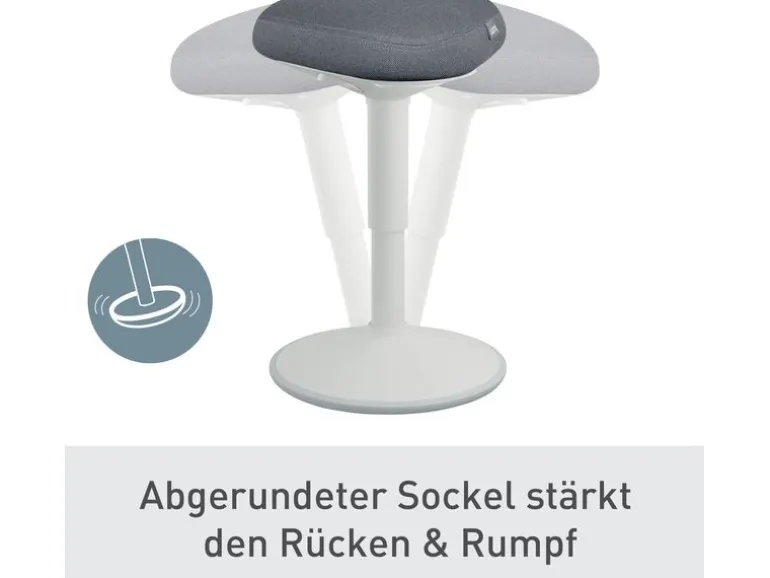 Leitz Ergo Active Sitzhocker Hellgrau