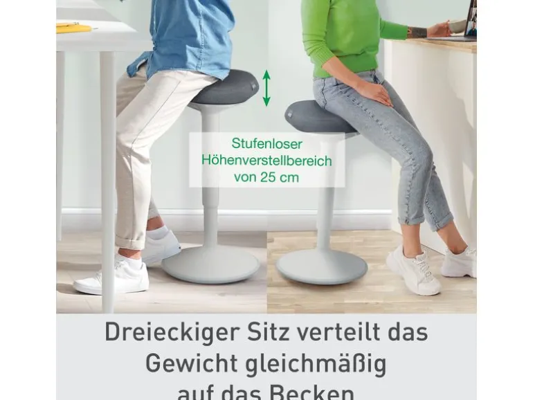 Leitz Ergo Active Stehhocker Hellgrau