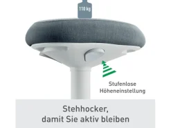 Leitz Ergo Active Stehhocker Hellgrau