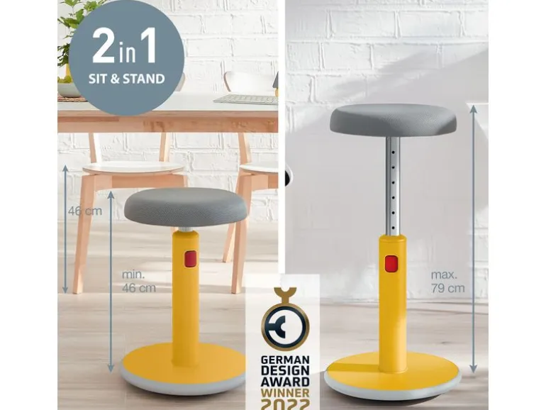 Leitz Ergo Cosy Active Sitz und Stehhocker Gelb