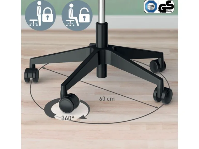 Leitz Ergonomischer Sitzhocker Activ mit Rollen