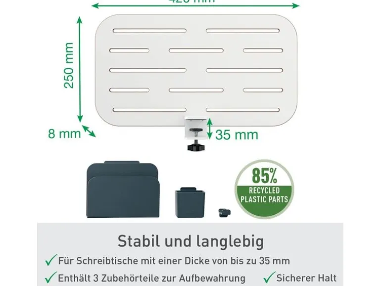 Leitz Ergo Schreibtisch-Organizer Klein, Weiss