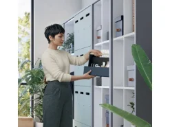 Leitz Ergo Schreibtisch-Organizer aus Stoff, Samtgrau