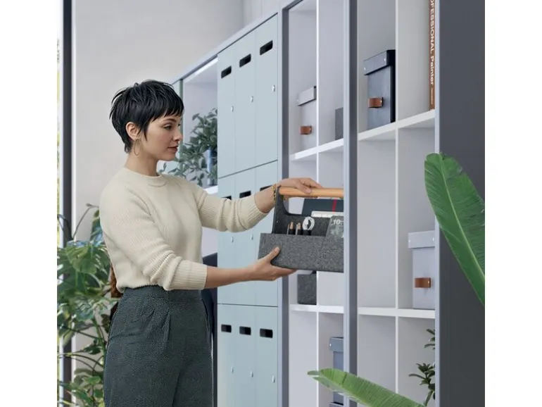 Leitz Ergo Schreibtisch-Organizer aus Filz, hängend, Dunkelgrau