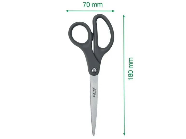Leitz Schere Titan Schere 18 cm, Titanium