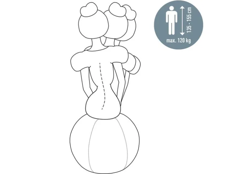 Leitz Sitzball Ergo Active 55 cm, Dunkelgrau