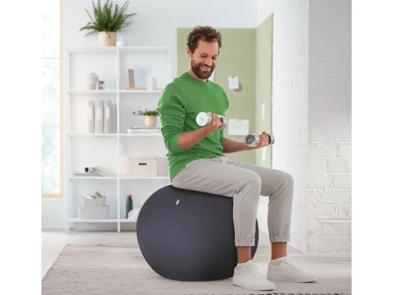Leitz Sitzball Ergo Active 55 cm, Dunkelgrau