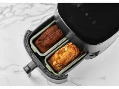 Lékué Backeinsatz Glasbehälter für Air Fryer Rechteckig, 2 Stück
