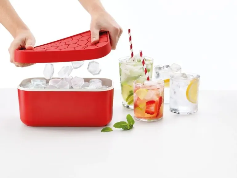 Lékué Eiswürfelbox Rot