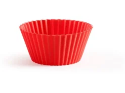Lékué Muffin Backform Silikon, Rot, 12er Set