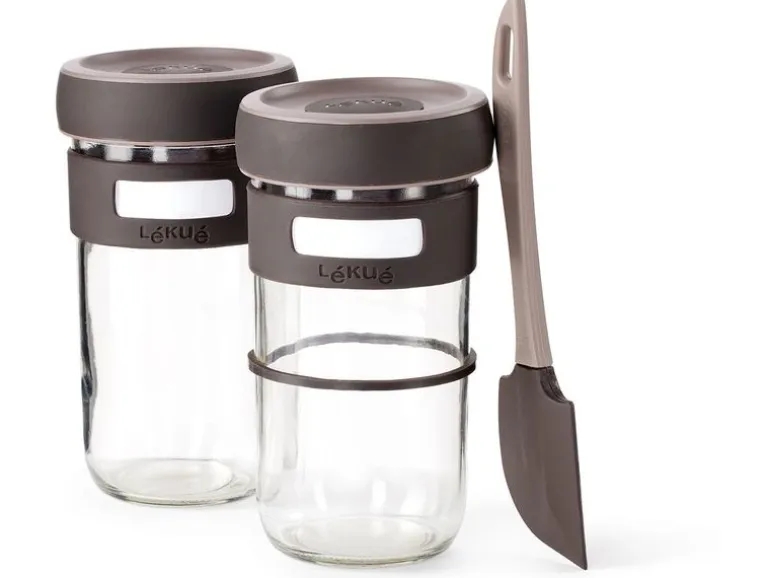Lékué Sauerteigglas 0.7 l, Glas, 2 Stück