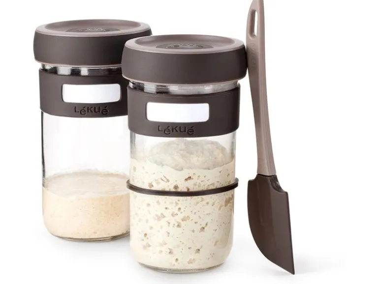 Lékué Sauerteigglas 0.7 l, Glas, 2 Stück