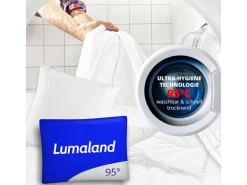 Lumaland Klassisches Kopfkissen 40 x 80 x 6 cm