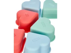 Lurch Backformen-Set Flexi Herzen 6 Stück, Mehrfarbig