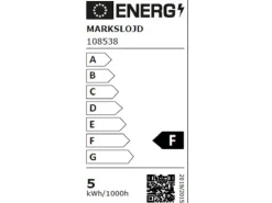 Markslöjd Stehleuchte Nubi 4.9 W Schwarz 115 cm