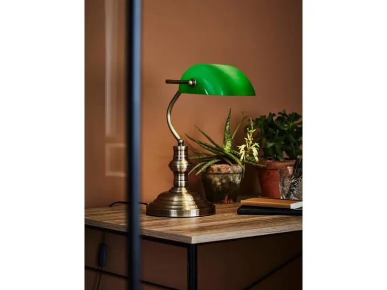 Markslöjd Tischleuchte Bankers, 25 cm, E14, Grün