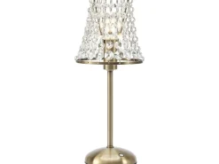 Markslöjd Tischleuchte LIORA Antikmessing Crystal kabellos